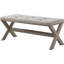 Glam Accent Bench With Nailhead Trim-1241032343