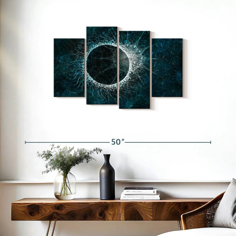 Avery Abstract Solar Eclipse, 22" H x 36" W