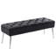Faux Leather Upholstered Bench with Metal Legs-275778532