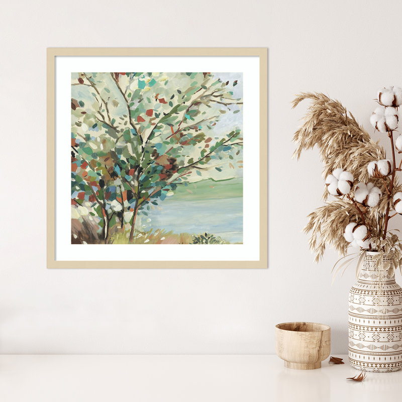 «Vibrant Tree Branch Medley» par Allison Pearce, impression sur bois encadrée, H 25 po x l 25 po