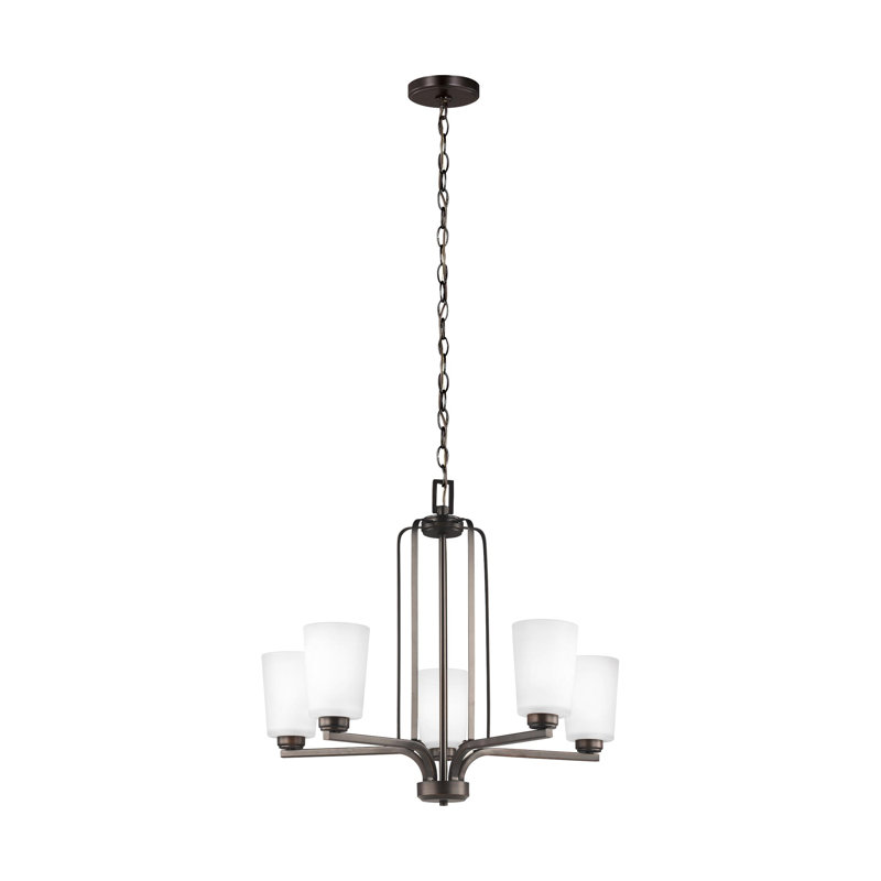 Franport Five Light Chandelier from Generation Lighting , No, Burnt Sienna