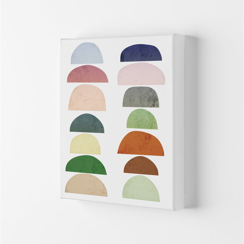 Half Moon Pastel Abstract Original - Print, No Frame, 59cm H x 42cm W x 1cm D