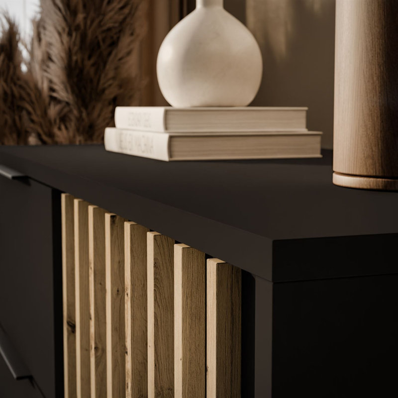 105 cm W Sideboard, Graphite/Artisan Oak