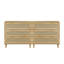 Armoire de rangement en rotin 3 tiroirs avec tiroir (ensemble de 2), pour chambre à coucher, salon, salle à manger, couloirs