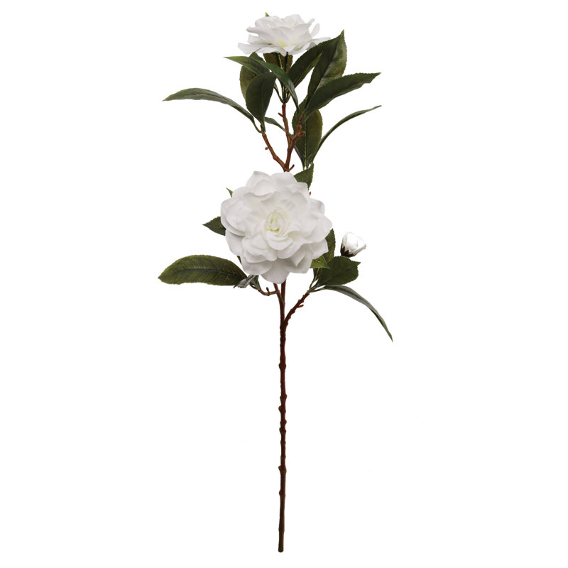Paquet de 12 fleurs de gardénia 28 po - 2 fleurs et 1 bouton