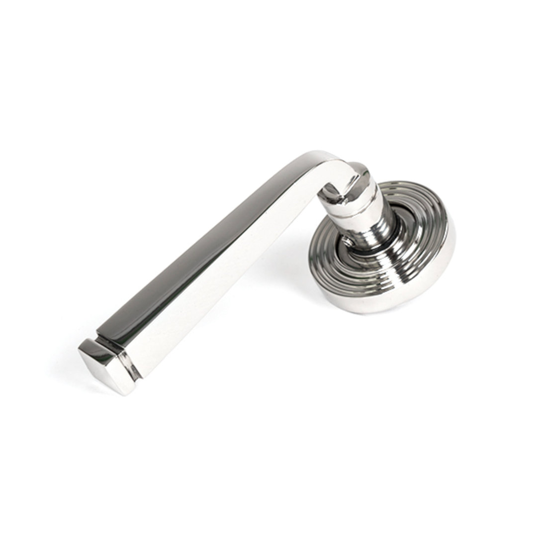 Satin Marine SS (316) Avon Round Lever On Rose Set (Beehive)