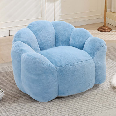 Fauteuil à billes ergonomique avec anneau de traction, aucun assemblage requis