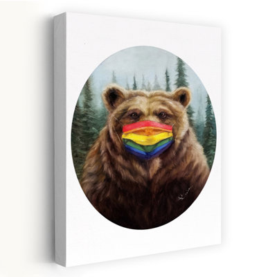Bear Pride - Animals Urban And Pop Surrealism Bears Humor Art