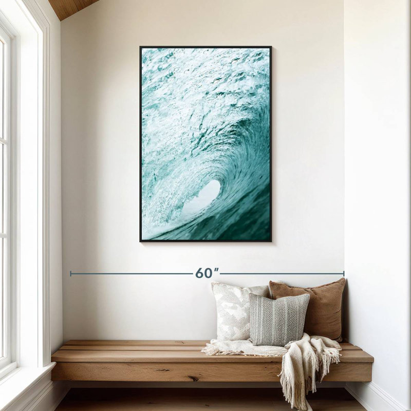 Wave Tube, Floating Frame Black, 29" X 43"