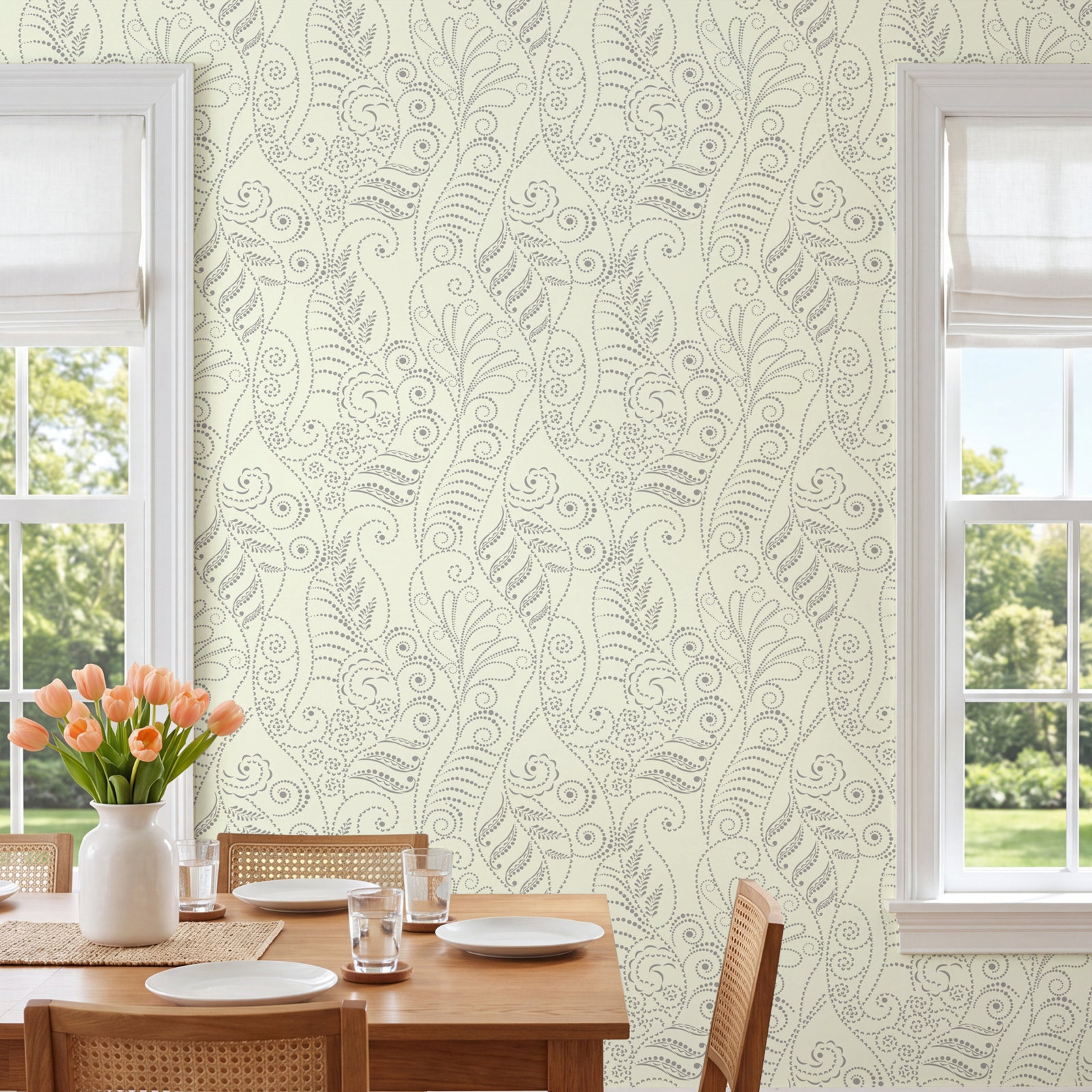 Candice Olson Breathless Modern Wallpaper, On White