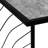Nayelli Accent Table, C-shaped, End, Side, Snack, Living Room, Bedroom, Metal, Laminate-526753862