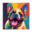 «Animals Vivid Bulldog Bliss», reproduction sur toile-770250039