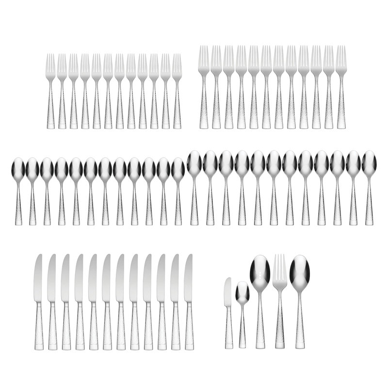 Sambre 65 Piece 18/10 Stainless Steel Flatware Set, Service for 12