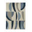 Torillo Hand Tufted Wool Abstract Area Rug in Sky/Cornflower/Ivory-488218761