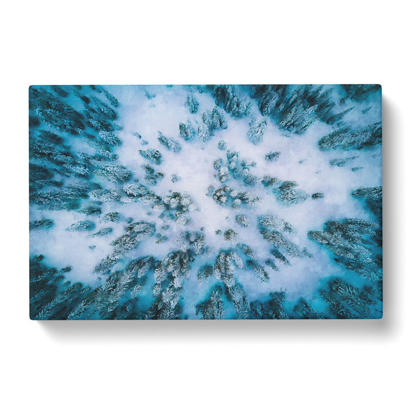 Fresh Snow Upon The Forest - Wrapped Canvas Painting, 35cm H x 50cm W x 3cm D