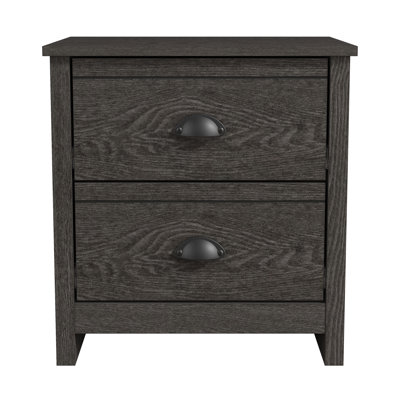 Bhure 20.8" 2 Drawer Nightstand