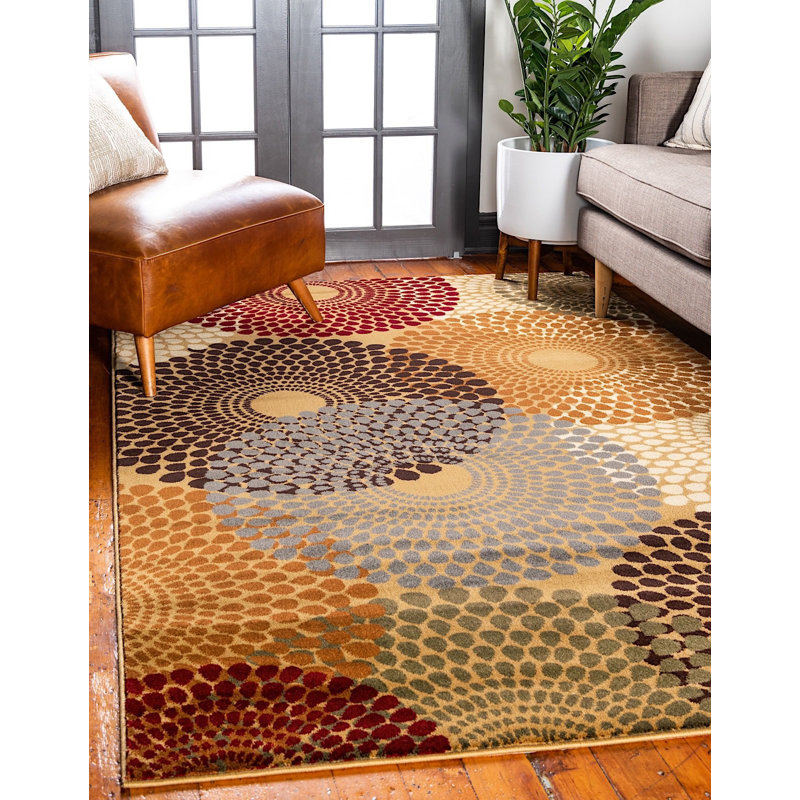 Tapis beige / brun Apex, Rectangle 9 pi x 12 pi