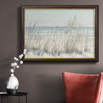 Toile encadrée de qualité supérieure Beach Grass II - prête à être accrochée