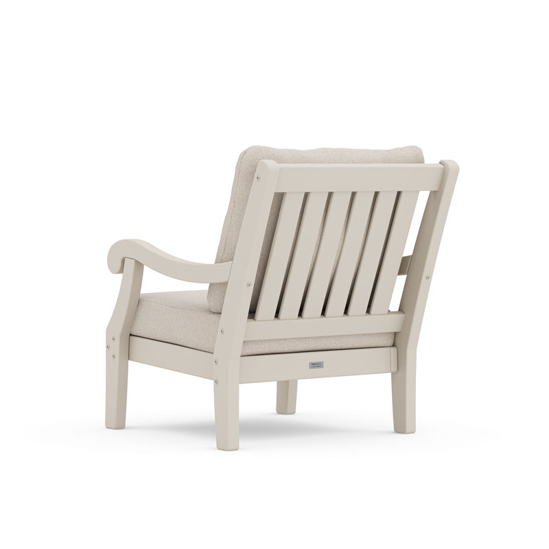 Veranda 3-Piece Deep Seating Set, Dune Burlap Cushion/Sand Frame