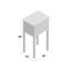 Table de chevet 2 tiroirs Volz-1613922007