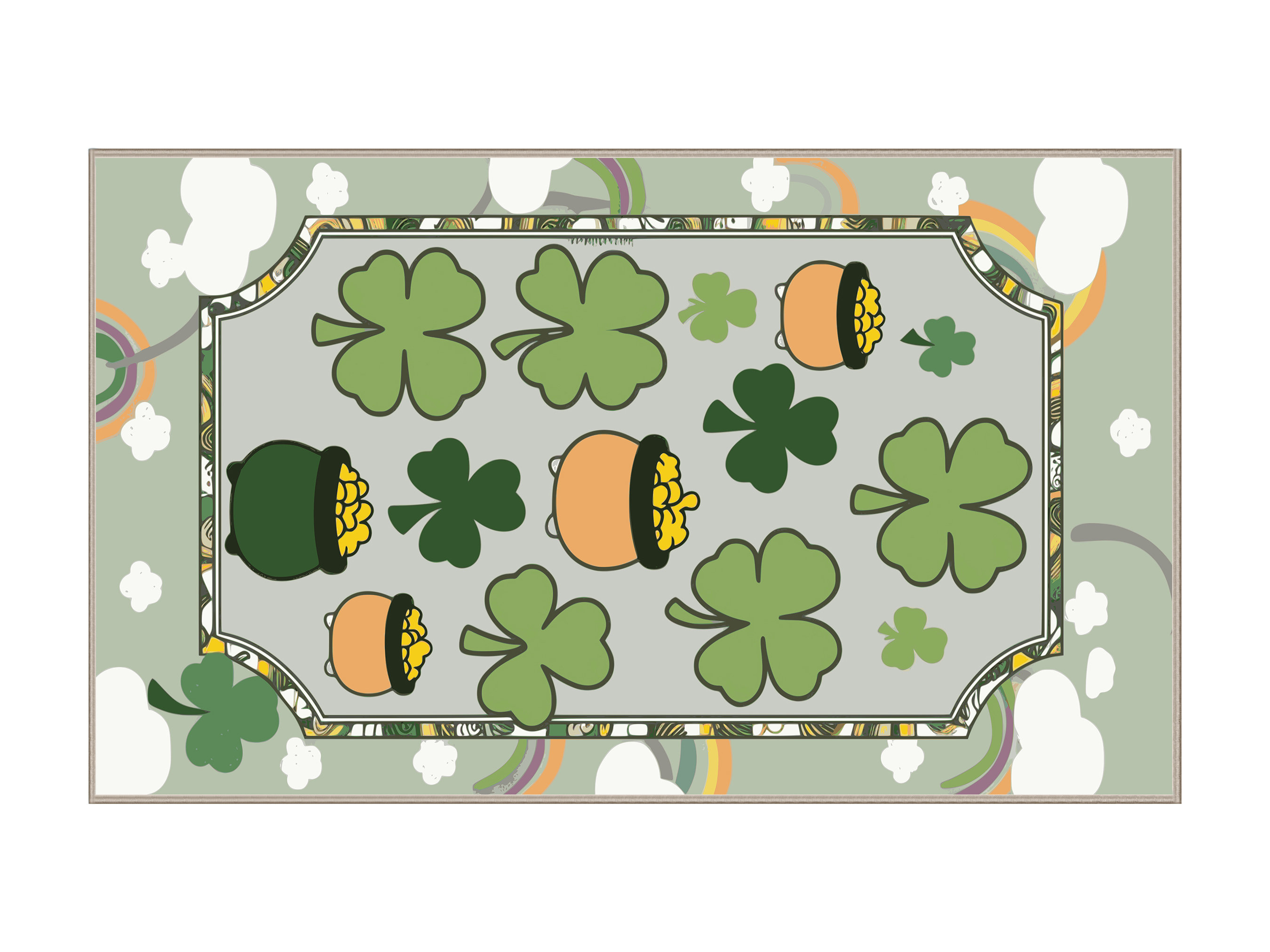 The Holiday Aisle® Washable Saint Patrick's Day Clover Leprechaun ...