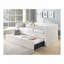 Lit de jour avec accoudoirs coulissants, tissu texturé-2116243183