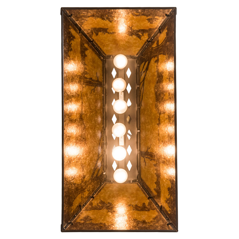 Bear at Lake 6 - Light Pendant, 24" - 44.5" H x 33" W x 17" D