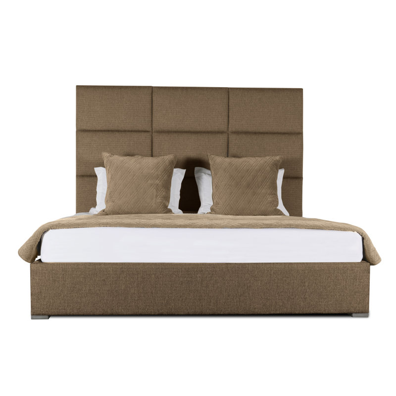 Dezyah Upholstered Standard Bed, King, Off White Revolution®