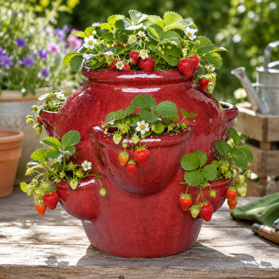 Strawberry Jar - Oxblood