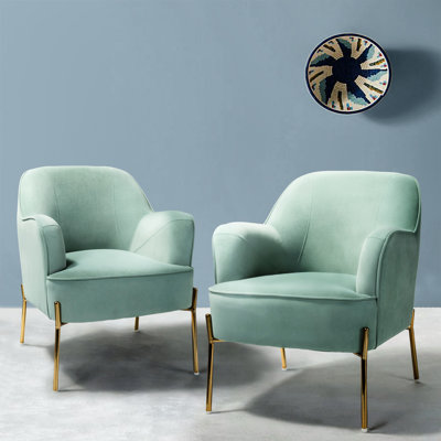 Cleo 26" Wide Contemporary Chair with Recessed Arms