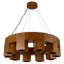 Lustre Bosco 35 po en bois massif avec DEL à intensité variable et fini chêne naturel-1298954985