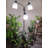  3 Light Multi Head Floor Lamp Standing Lamp Tall Pole Modern Contemporary Reading Lamp with Adjustable Flexible Arms PVC White Shades for Study Living Room Bedroom
