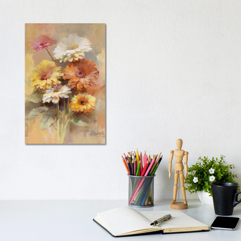 Floral Bouquet I by Willem Haenraets - Wrapped Canvas Gallery-Wrapped Canvas Giclée, 20.32 cm H x 30.48 cm W