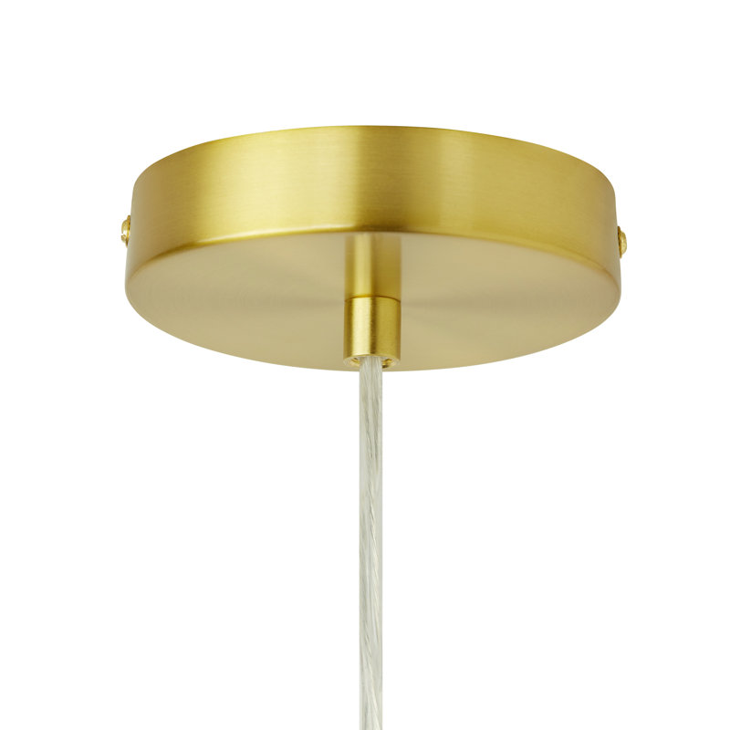Jacobson 1-Light Ribbed Glass Pendant, Smoke