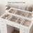 Modern Makeup Vanity with Glass Top, Hollywood Lighted Mirror & 13 Drawers, White Vanity Desk with Stool