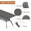 Ensemble repas d'extérieur avec coussins rouges L 59,06 po L 59,06 po Amayha