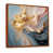 Toile avec cadre flottant brun