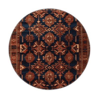 Persian Brown Indoor and Outdoor Area Rug