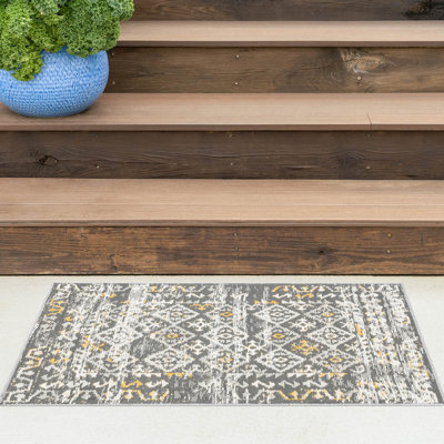 Tapis intérieur / extérieur en polypropylène tissé à plat réversible Deltufo 