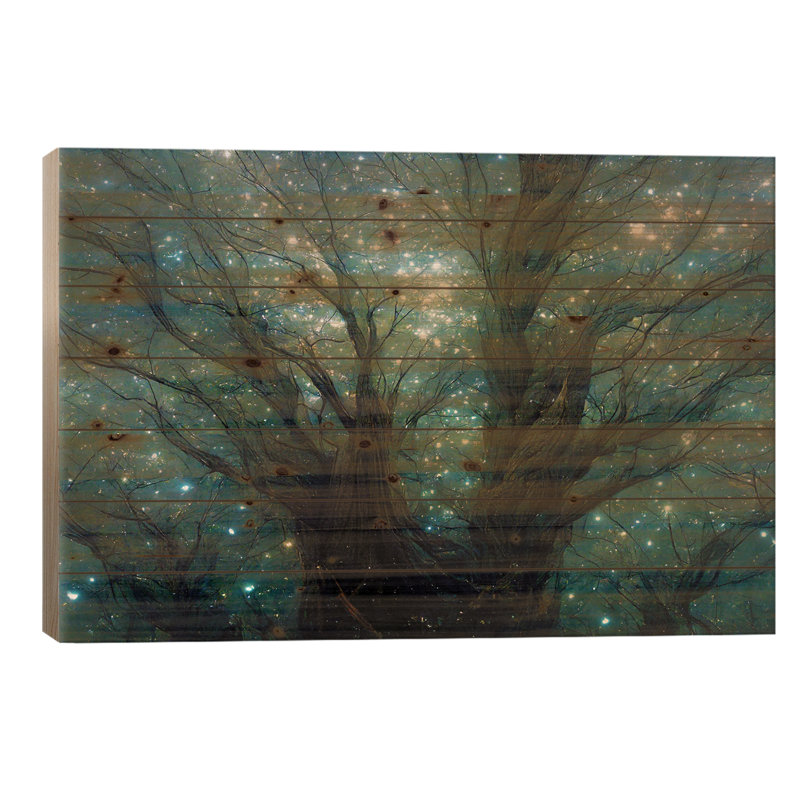 " Bare Tree And Fireflies " by Mike Kiev