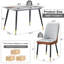 Ensemble de salle à manger 5 pièces 50 "avec chaises rembourrées Contemporary-92611031-130971315