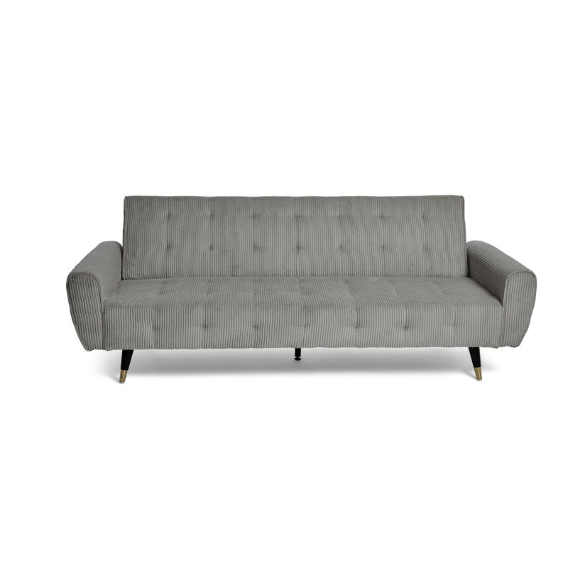 Sol 3 Seater Sleeper, Grey Corduroy