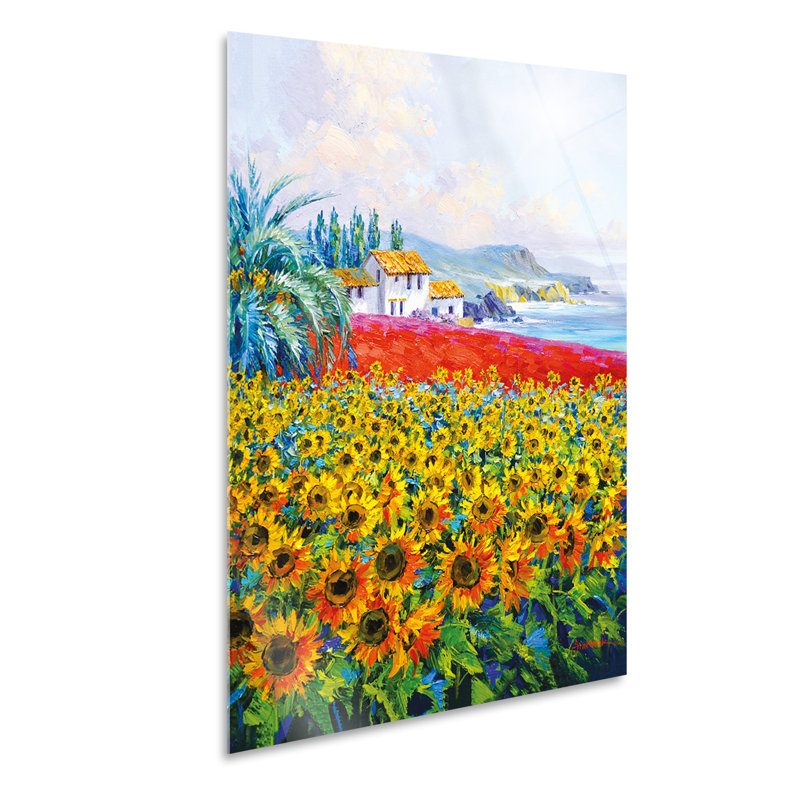 Sunlit Bay by Mikki Senkarik - No Frame Painting on Plastic / Acrylic, 95cm H x 65cm W