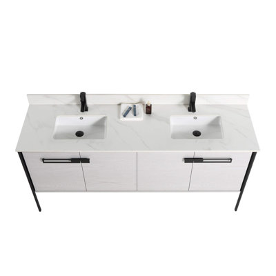Meuble-lavabo double 72 po