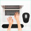 Repose-poignets ergonomique avec tapis de souris et clavier