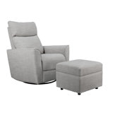 Soho Swivel Glider with Ottoman