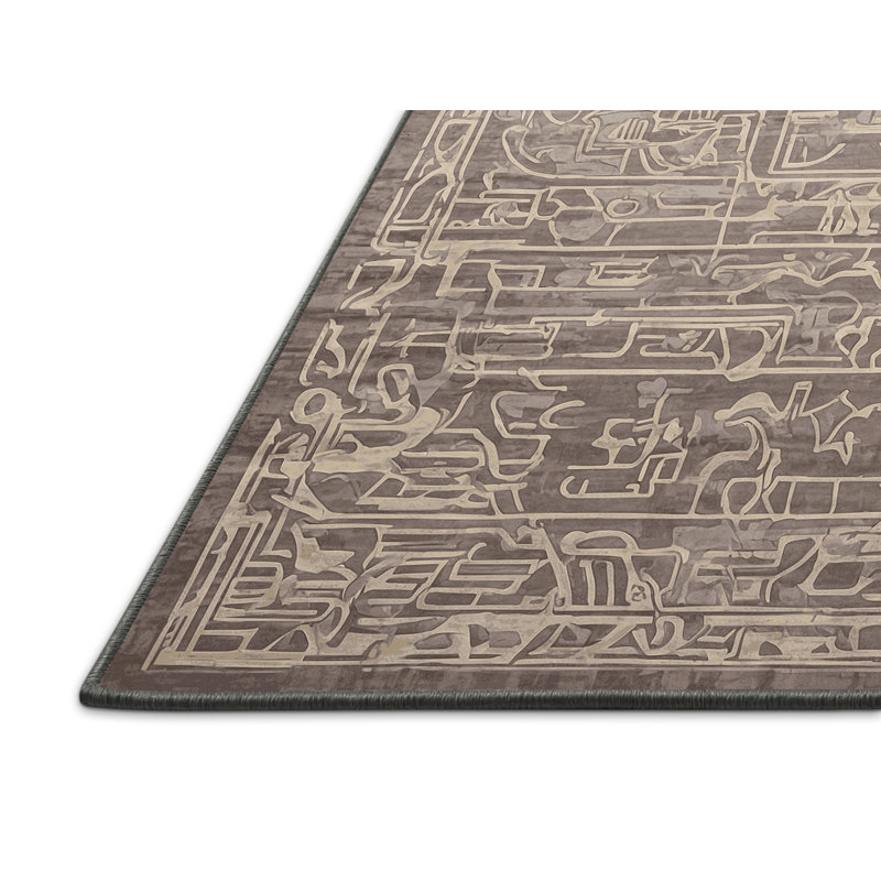Silky Soft Plush Grey Area Rug, Round 3'