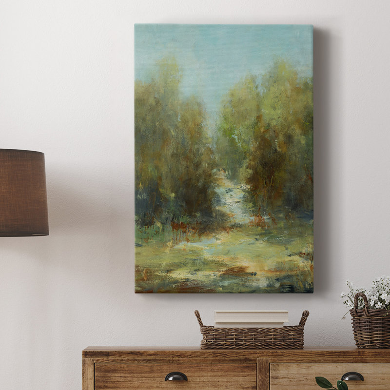 Une promenade dans les bois - galerie Cavas sur mesure, H 27 po x l 18 po