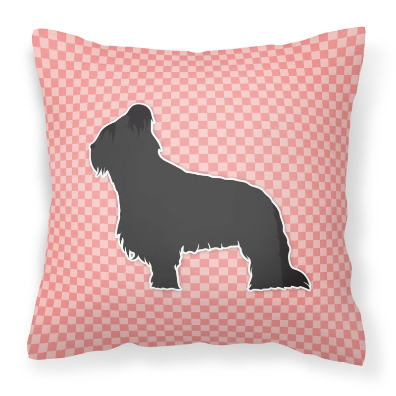 Coussin décoratif intérieur/extérieur brie, H 18 po x l 18 po x P 3 po, Rose