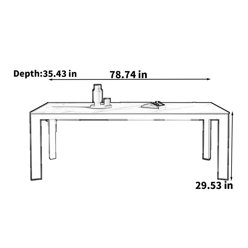 Juny, 29.53"H x 78.74"L x 35.43"W